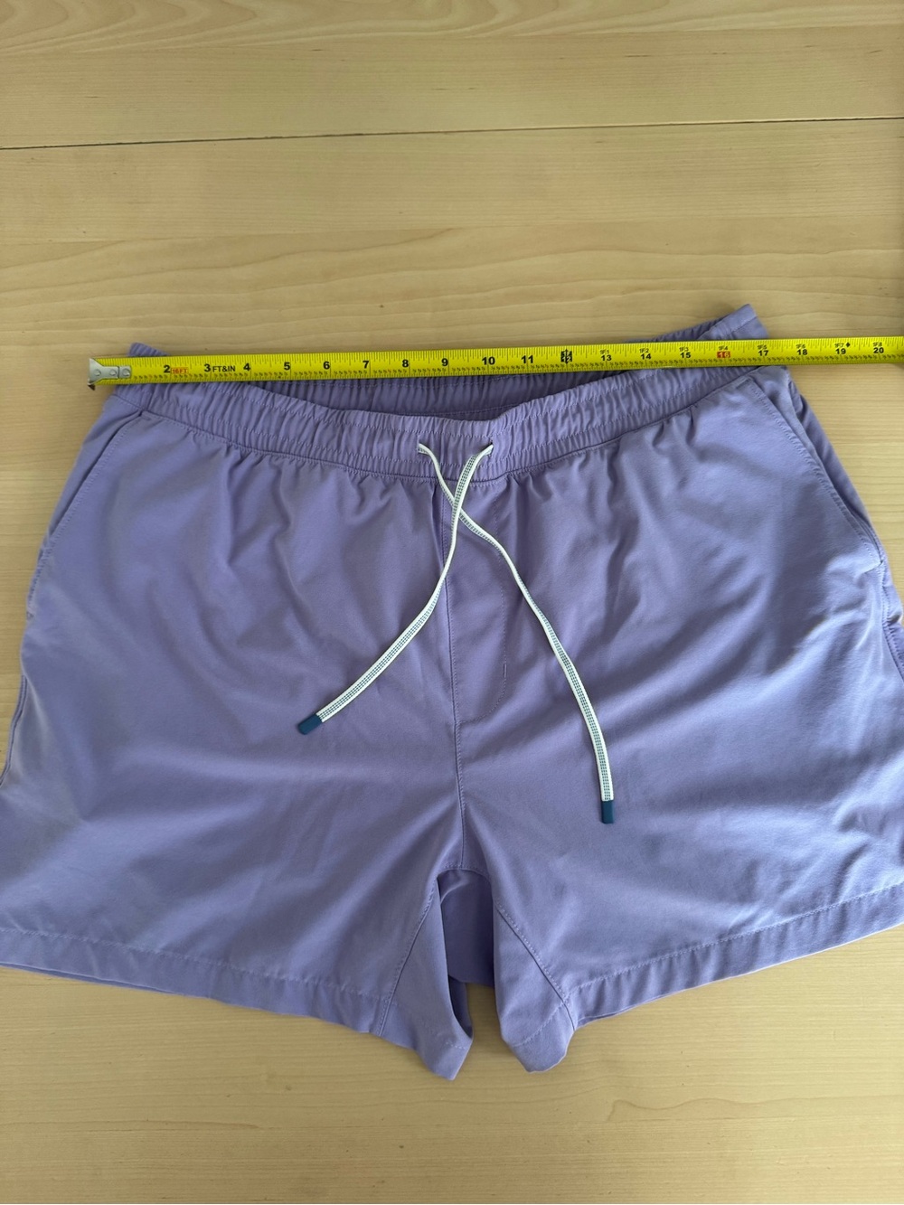Faherty Shorelite Swim Trunks Mens XL Lavender Drawstring Shorts